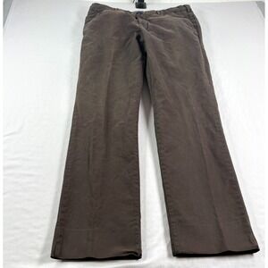 Incotex‎ Pants Mens Size 38 Brown Chino Straight Leg Casual Slacks Cotton